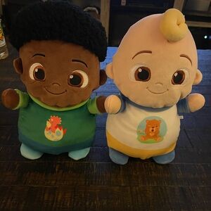 Squishmallows CoComelon HugMees 10 inch JJ Plush and cody plush lot of 2